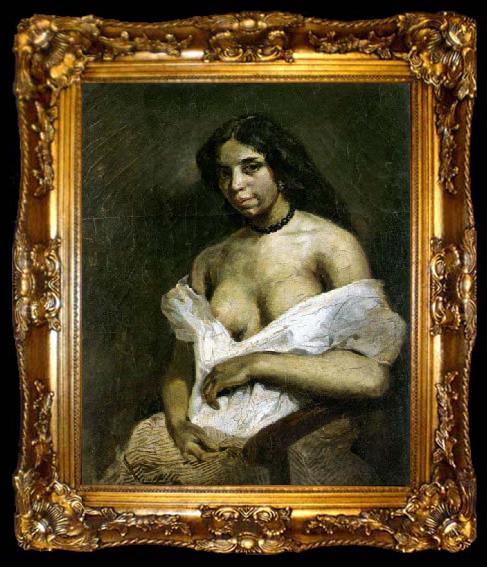 framed  Eugene Delacroix Aspasia, ta009-2